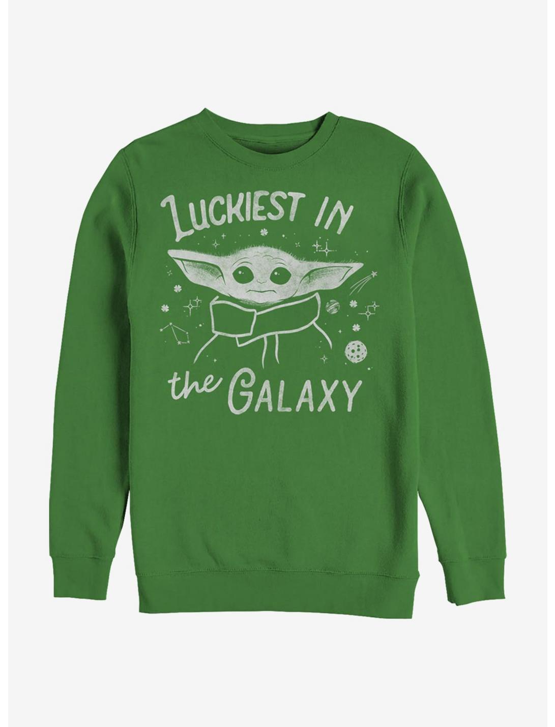 Star Wars The Mandalorian Luckiest In The Galaxy The Child Sweatshirt, KELLY, hi-res