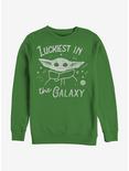Star Wars The Mandalorian Luckiest In The Galaxy The Child Sweatshirt, KELLY, hi-res