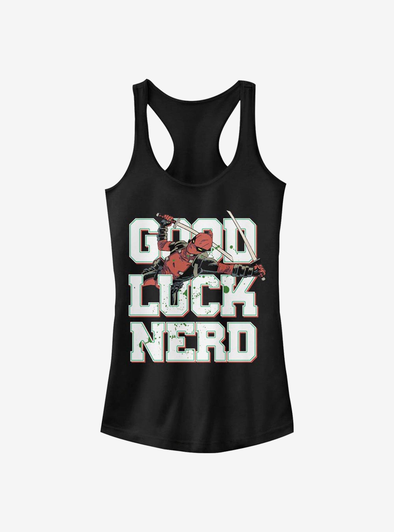 Marvel Deadpool Good Luck Nerd Girls Tank, , hi-res