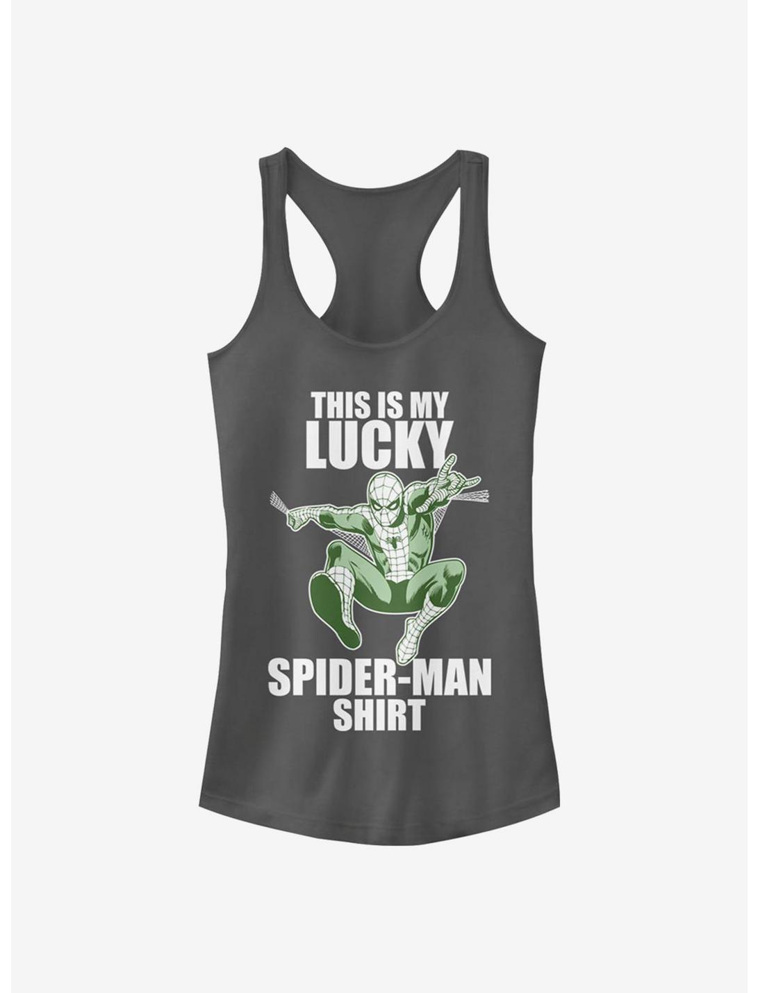 Marvel Spider-Man Lucky Spider Girls Tank, CHARCOAL, hi-res