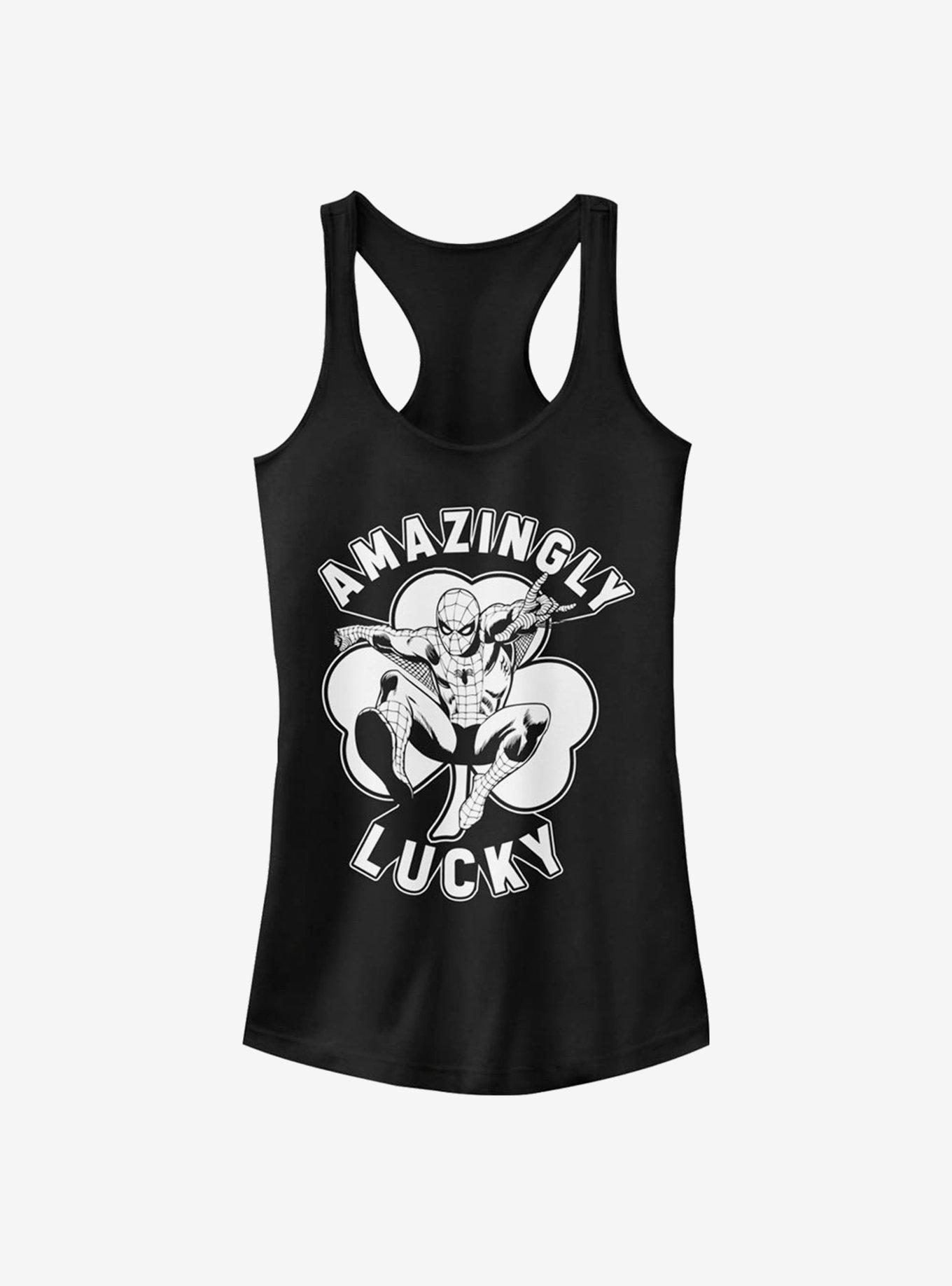 Marvel Spider-Man Lucky Spidey Girls Tank, BLACK, hi-res