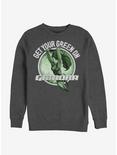 Marvel The Guardians Of The Galaxy Gamora Green Crew Sweatshirt, CHAR HTR, hi-res