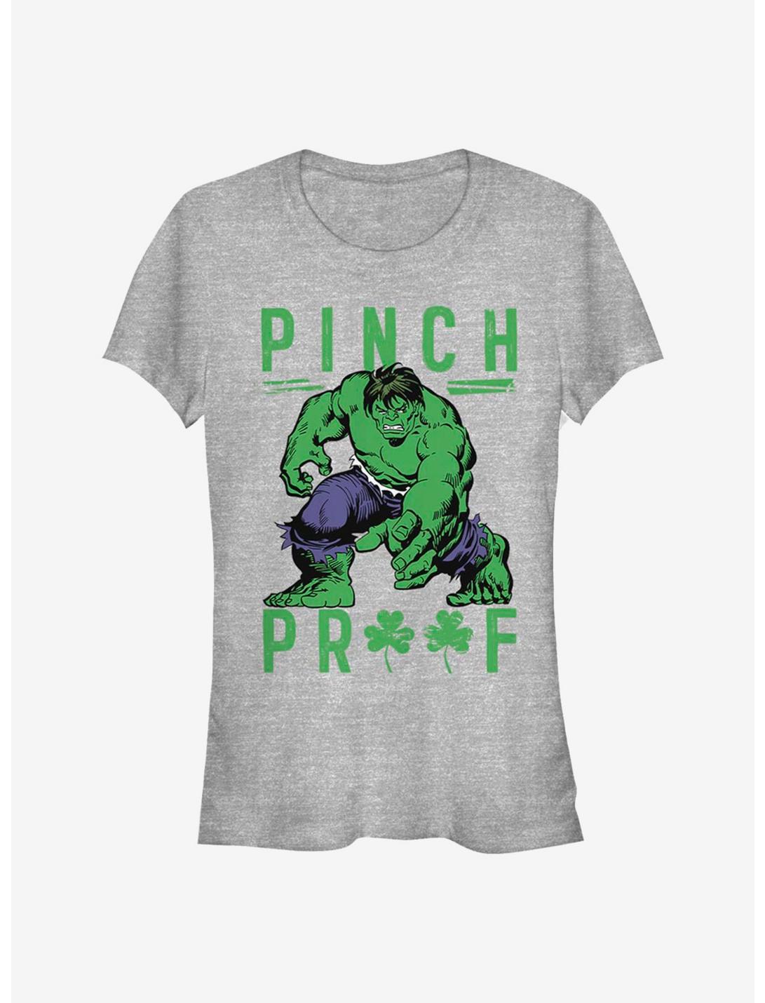 Marvel The Hulk Green Pinch Girls T-Shirt, ATH HTR, hi-res