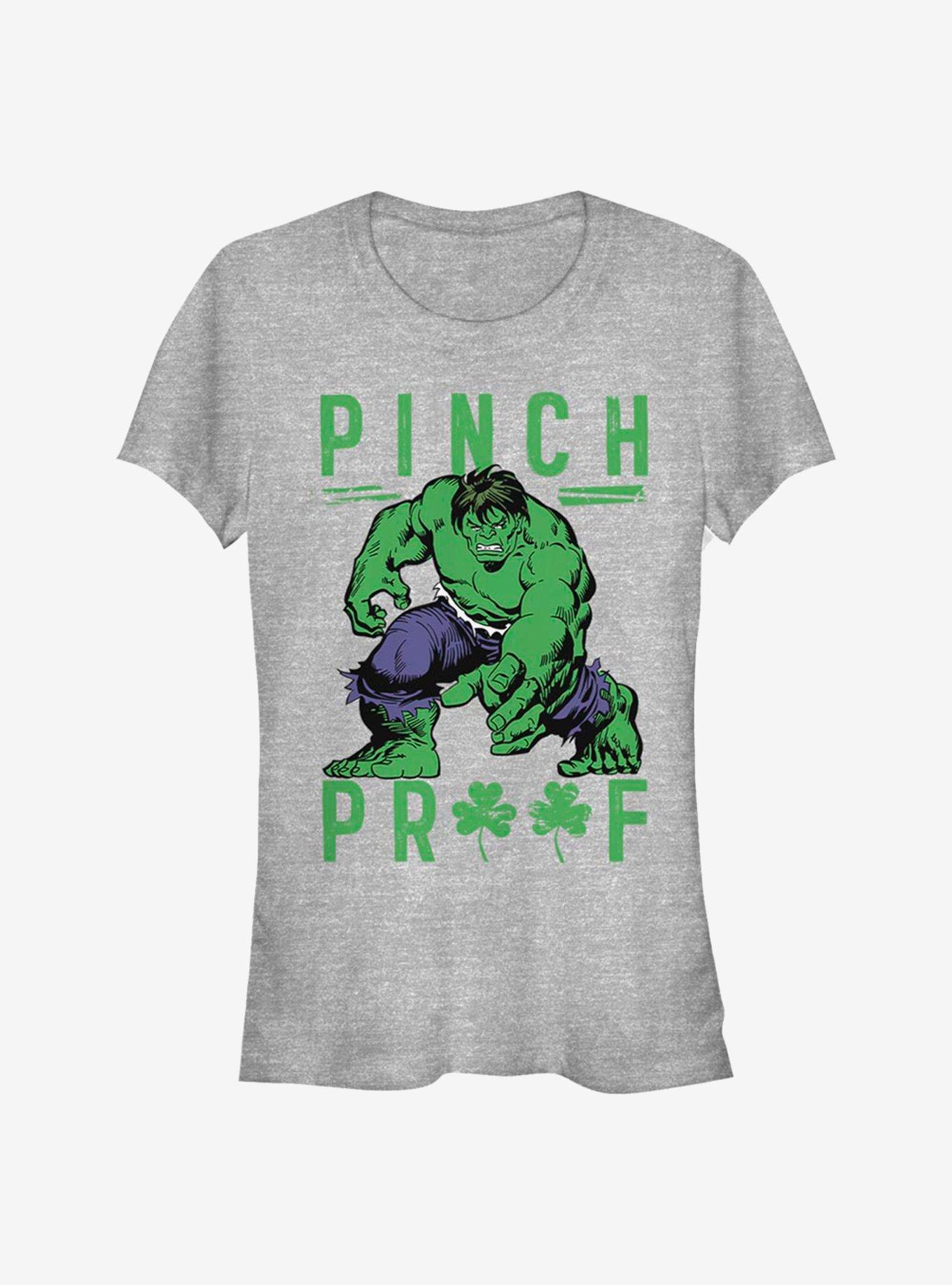 Marvel The Hulk Green Pinch Girls T-Shirt, ATH HTR, hi-res