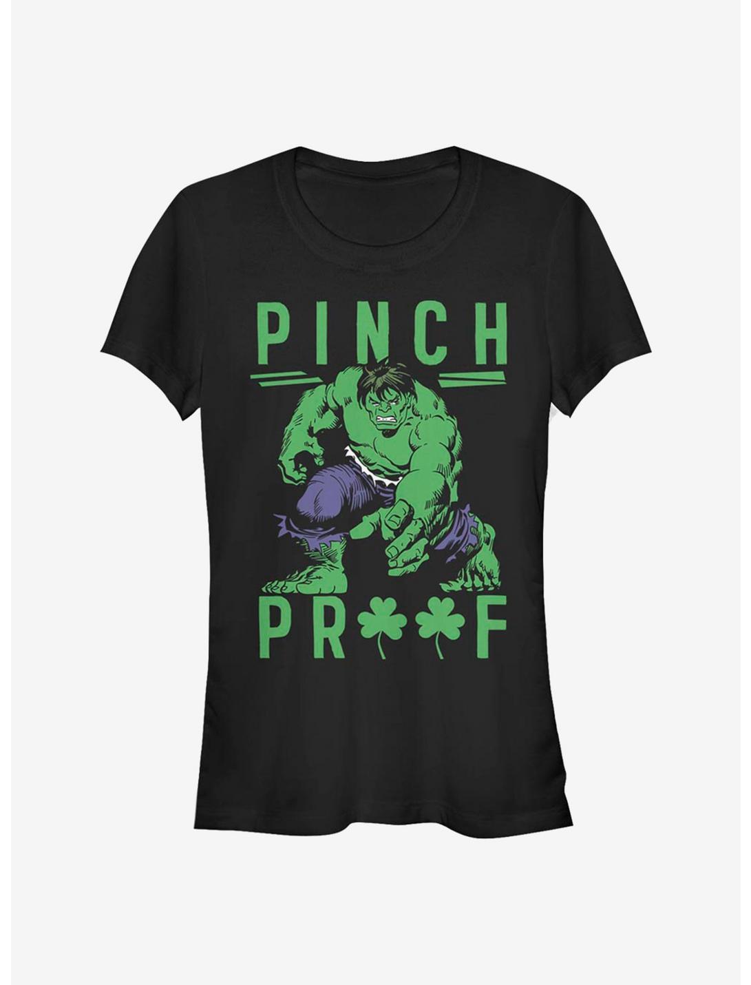 Marvel The Hulk Green Pinch Girls T-Shirt, BLACK, hi-res