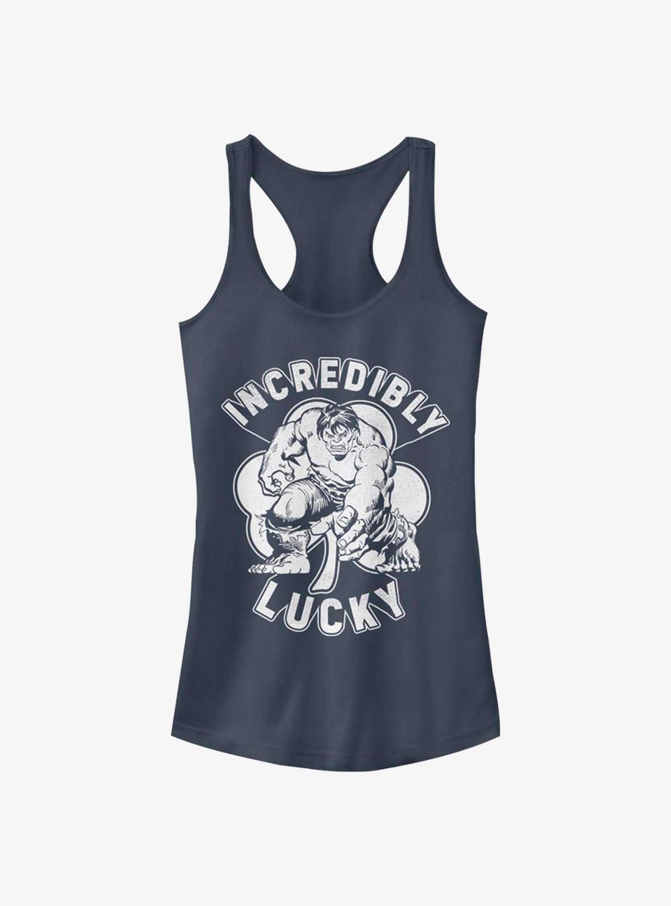 Marvel The Hulk Incredibly Lucky Clover Girls Tank, , hi-res