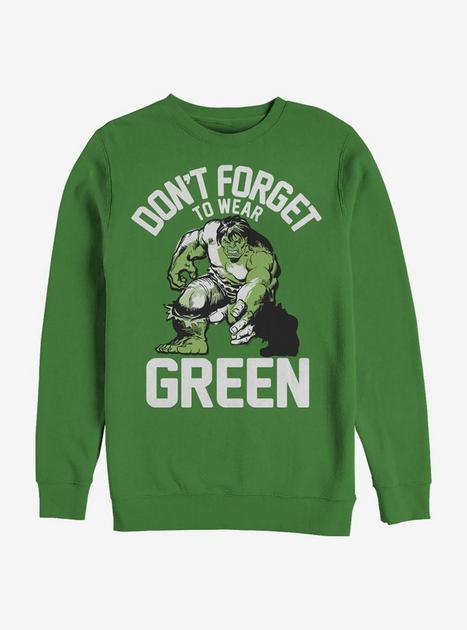 Marvel The Hulk Wear Green Crew Sweatshirt - GREEN | Hot Topic