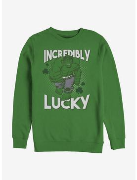 Marvel The Hulk Incredibly Lucky Crew Sweatshirt, , hi-res