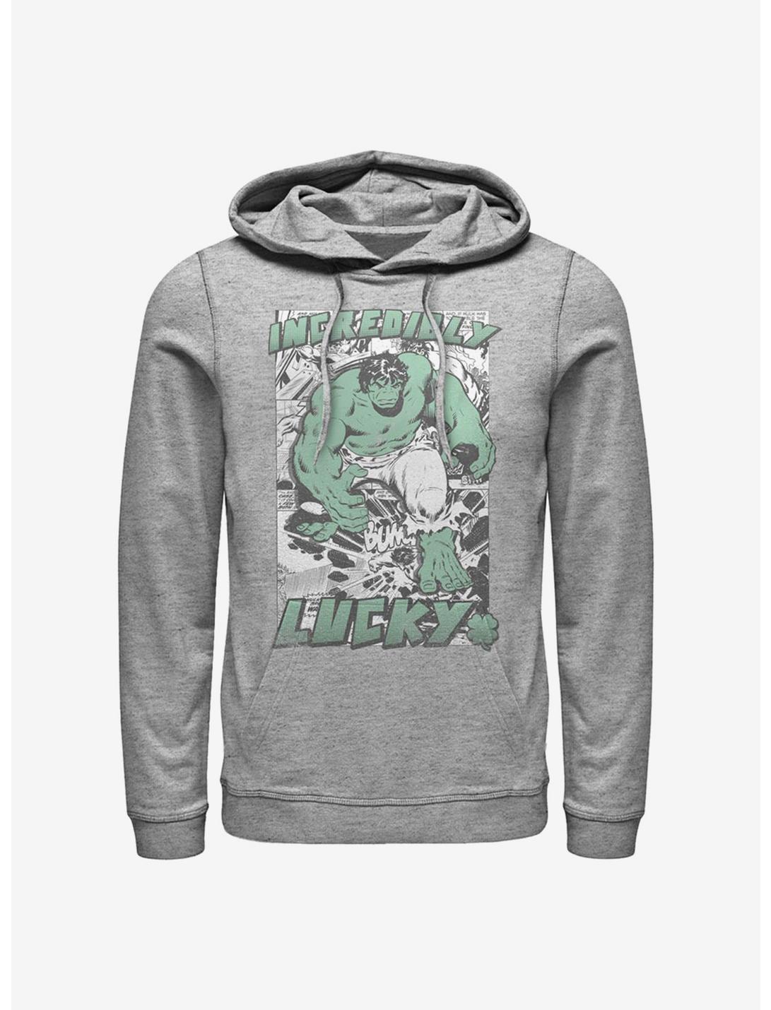 Marvel The Hulk Incredibly Lucky Hoodie, ATH HTR, hi-res