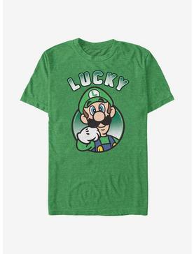 Nintendo Super Mario Lucky Luigi T-Shirt, KEL HTR, hi-res