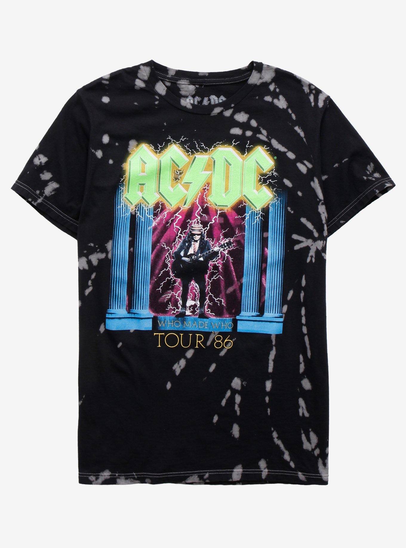 AC/DC Who Made Who Tour Tie-Dye T-Shirt, MULTI, hi-res