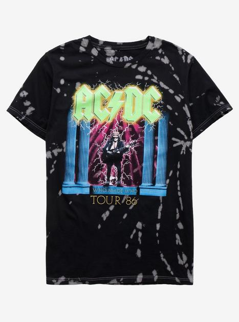 AC/DC Who Made Who Tour Tie-Dye T-Shirt | Hot Topic