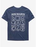 Harry Potter Hogwarts Charm Chart T-Shirt - BoxLunch Exclusive, SLATE, hi-res