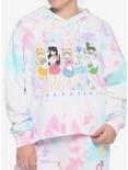 Sailor Moon Group Grid Pastel Wash Girls Crop Sweatshirt Plus Size, MULTI, hi-res