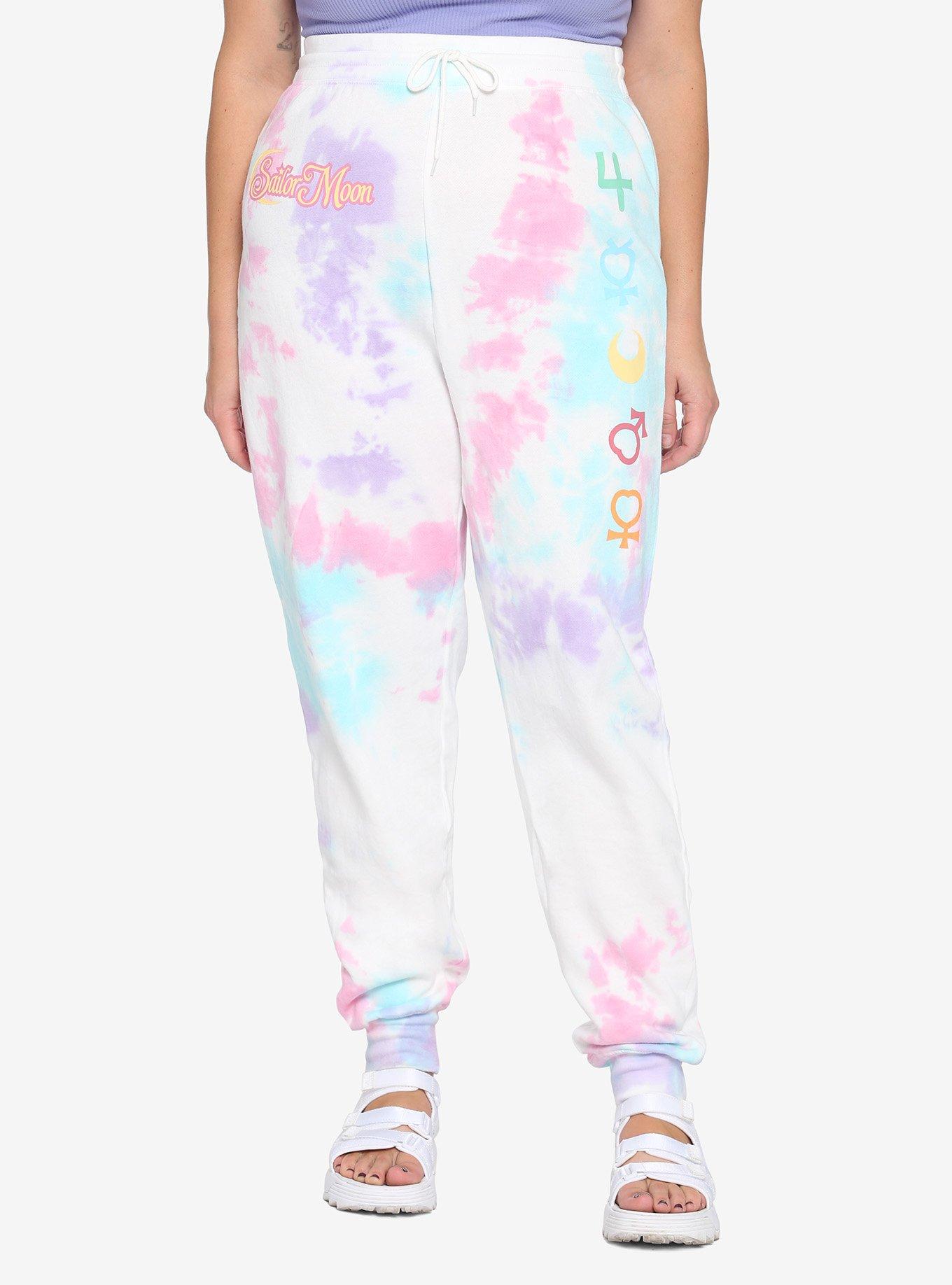 Sailor Moon Planetary Symbols Pastel Wash Sweatpants Plus Size, MULTI, hi-res