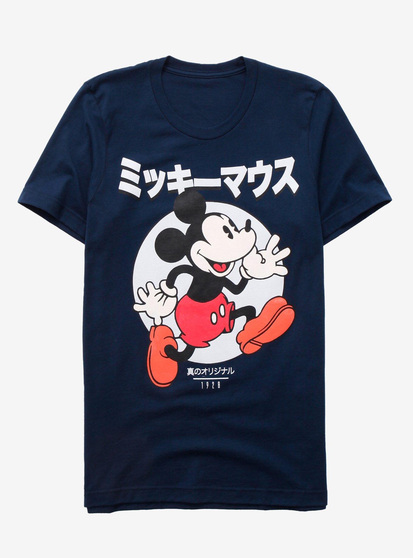 Disney Mickey Mouse Classic Japanese T-Shirt - BoxLunch Exclusive, NAVY, hi-res