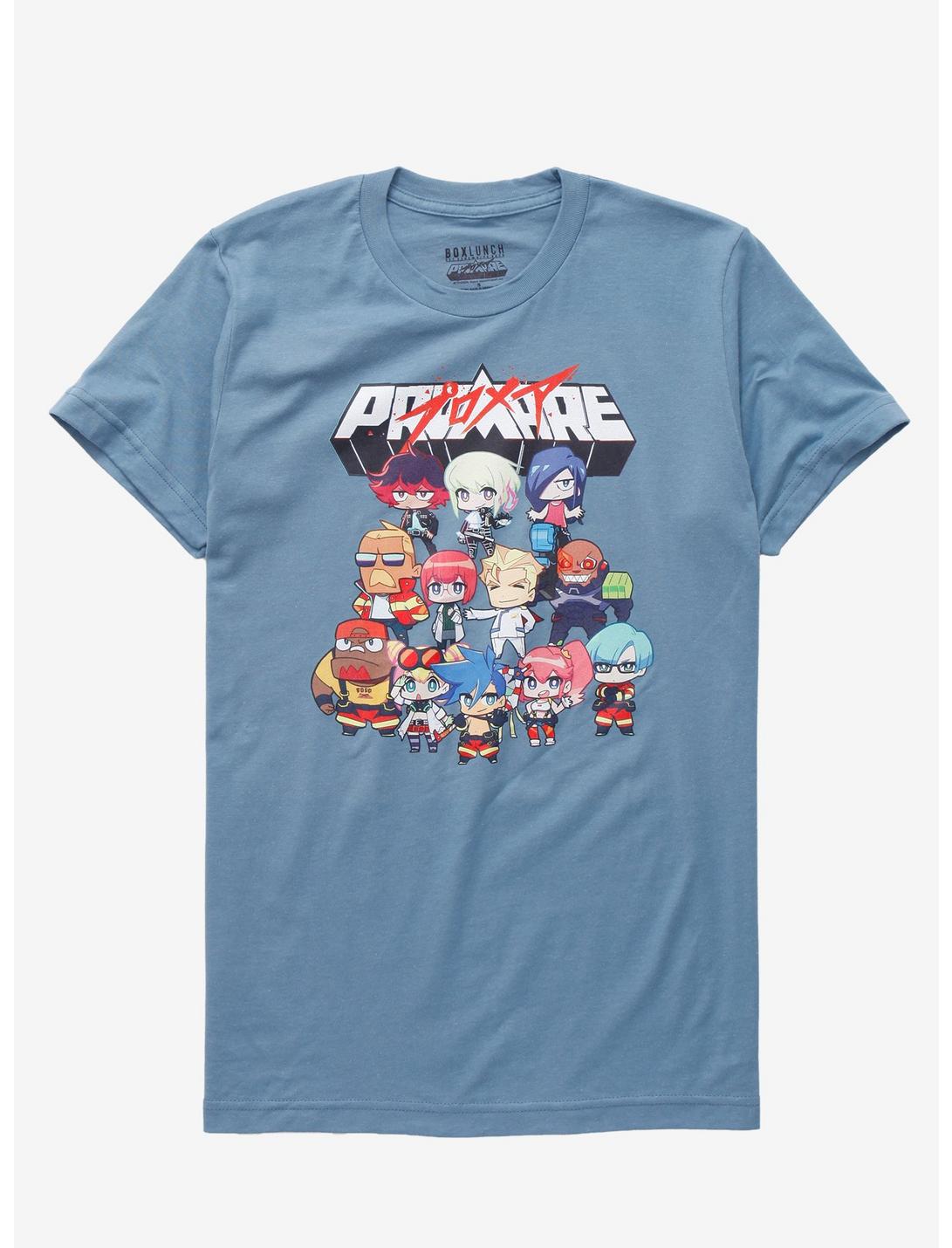 Promare Chibi Cast T-Shirt - BoxLunch Exclusive, TEAL BLUE, hi-res