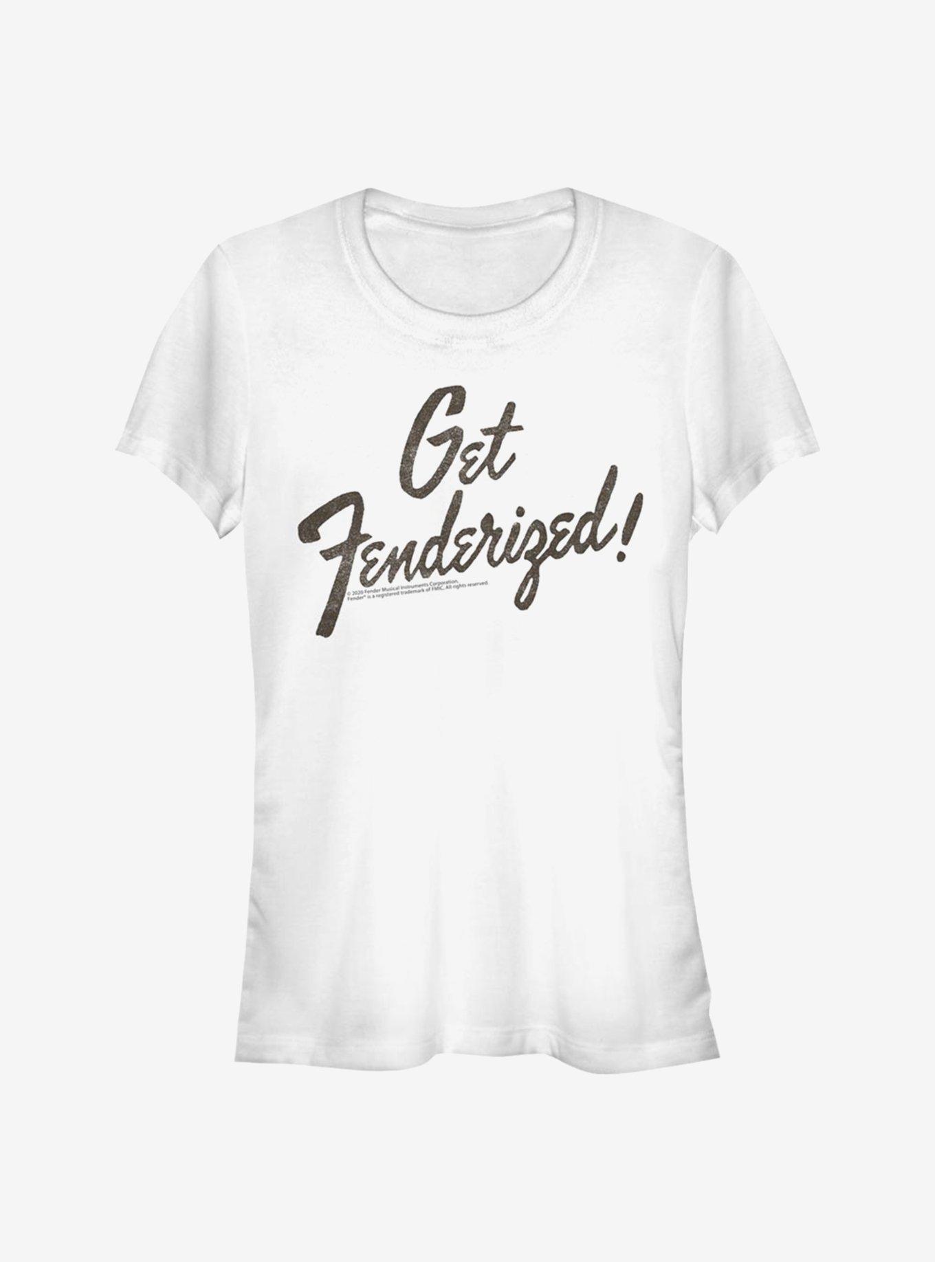 Fender Get Fenderized! Girls T-Shirt, WHITE, hi-res