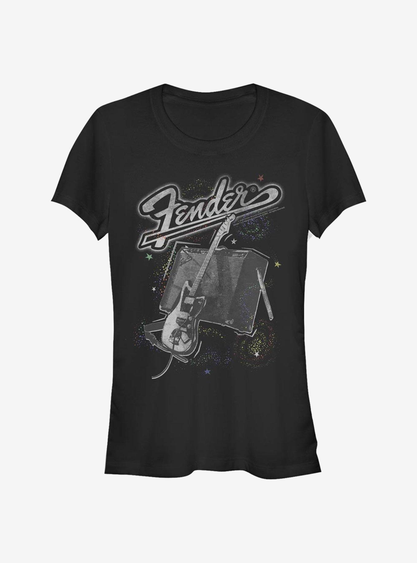 Fender Space Fender Girls T-Shirt, BLACK, hi-res