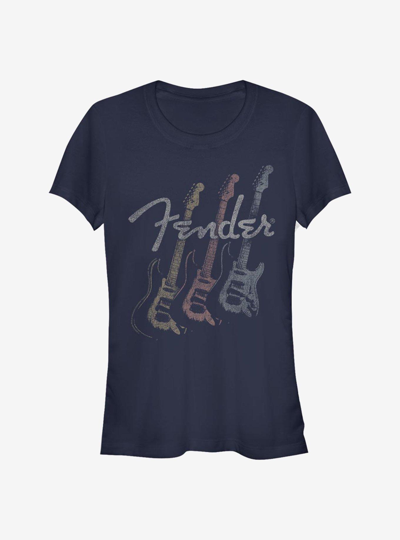Fender Triple Fret Girls T-Shirt, NAVY, hi-res