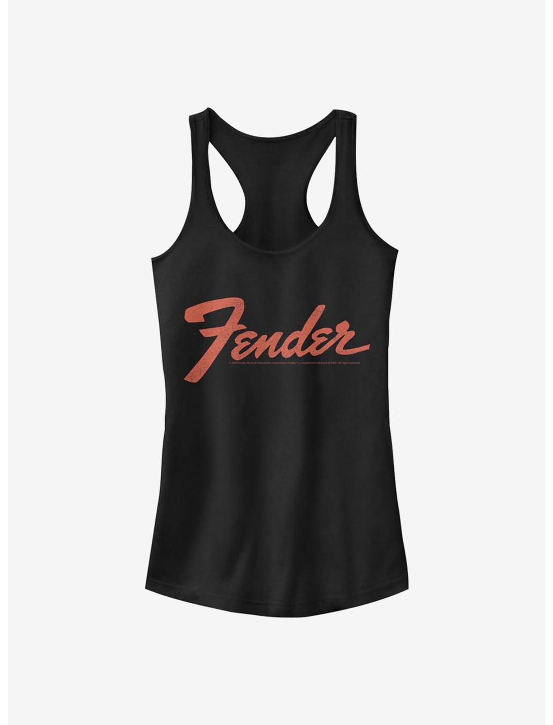 Fender Classic Logo Girls Tank, BLACK, hi-res