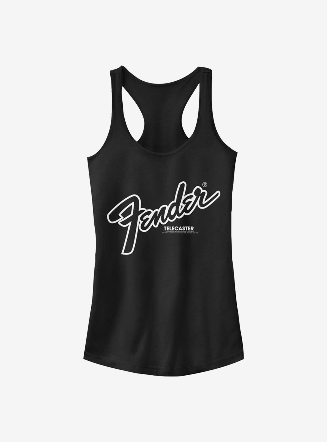 Fender Logo Girls Tank, BLACK, hi-res
