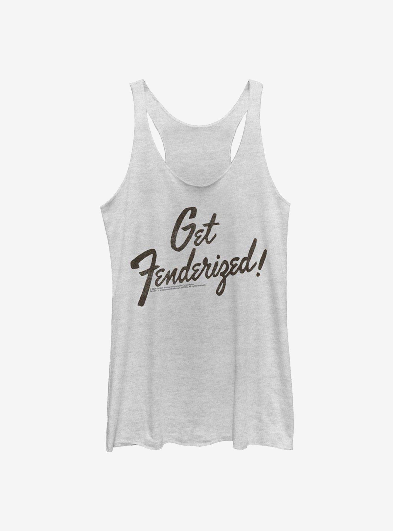 Fender Get Fenderized! Girls Tank, WHITE HTR, hi-res