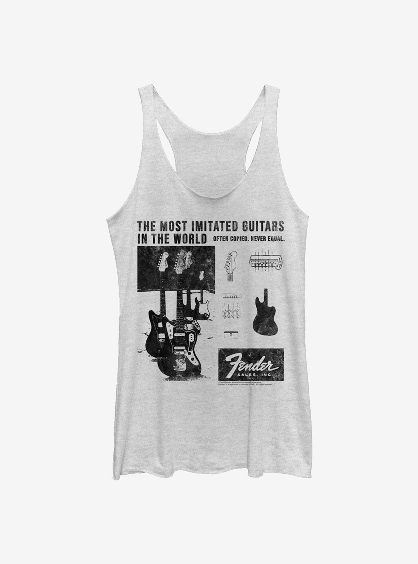 Fender Litho Ad Girls Tank, WHITE HTR, hi-res