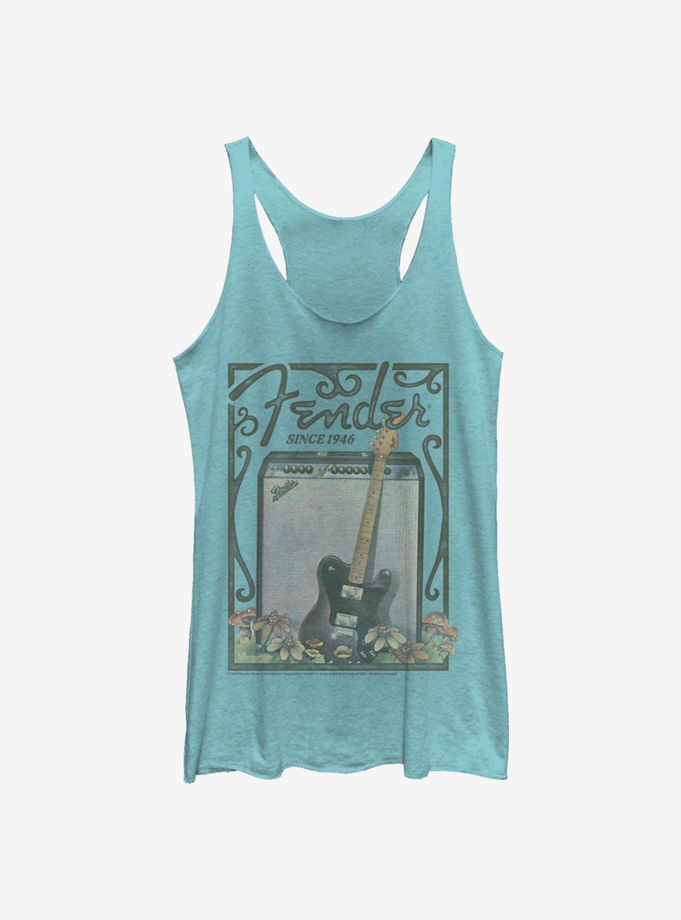 Fender Retro Poster Girls Tank, TAHI BLUE, hi-res