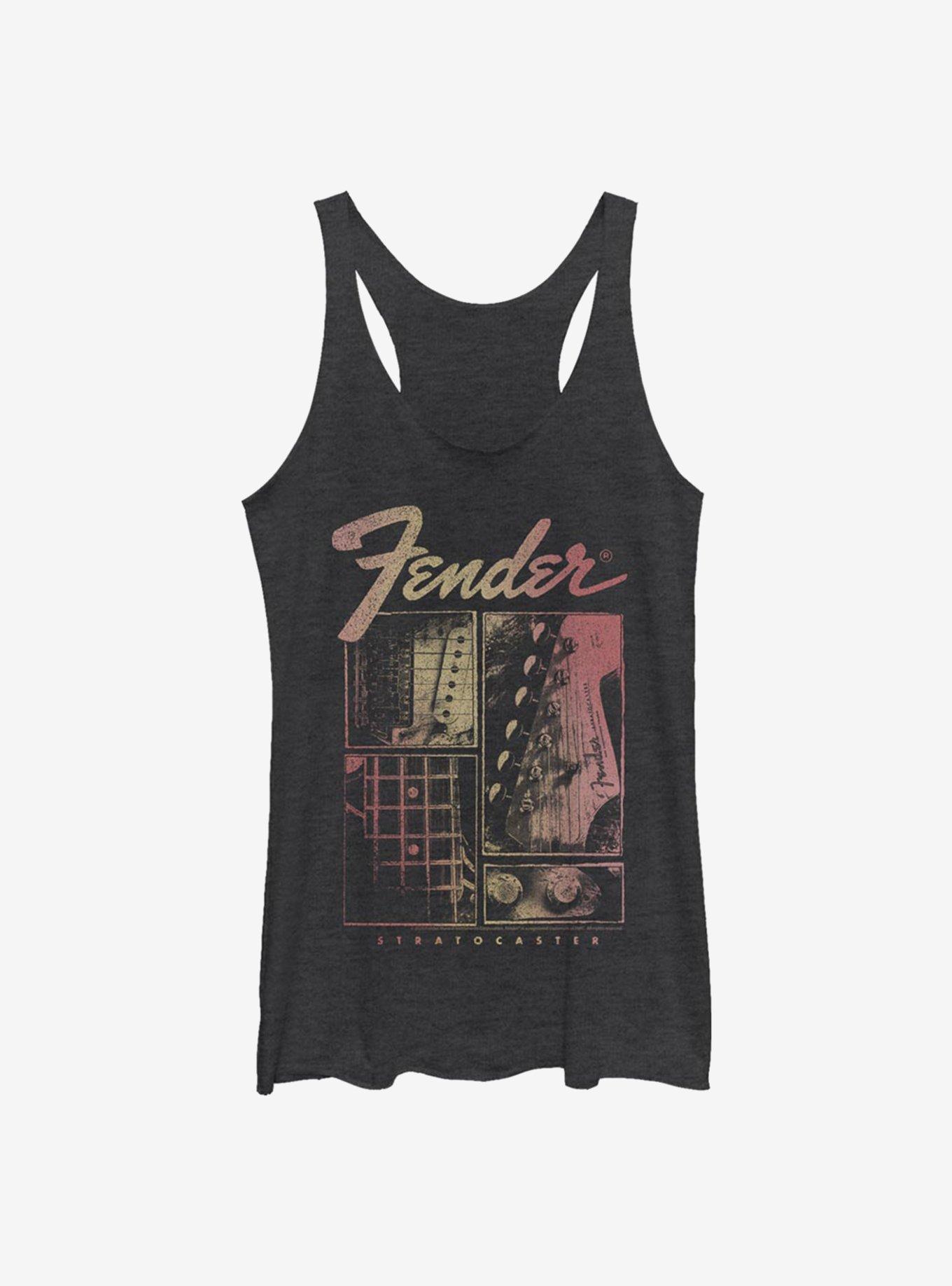 Fender Strat Box Girls Tank, BLK HTR, hi-res