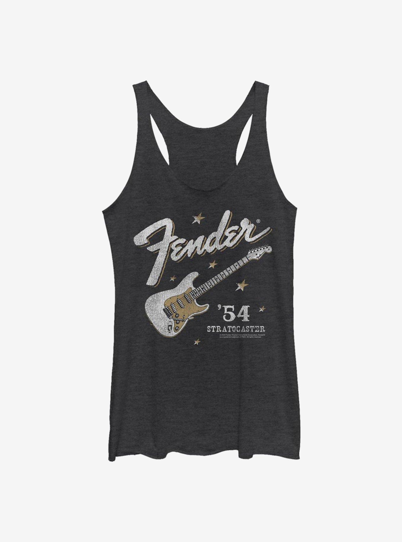 Fender Western Stratocaster Girls Tank, BLK HTR, hi-res