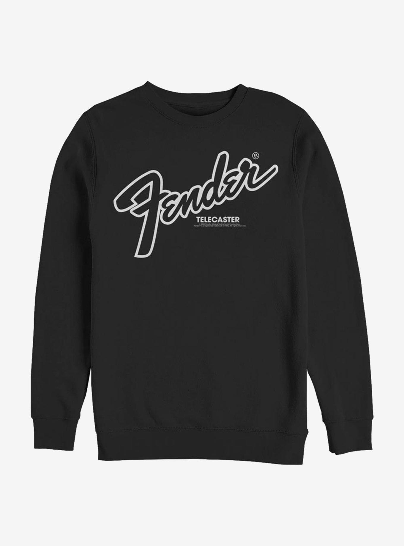 Fender Logo Crew Sweatshirt, BLACK, hi-res