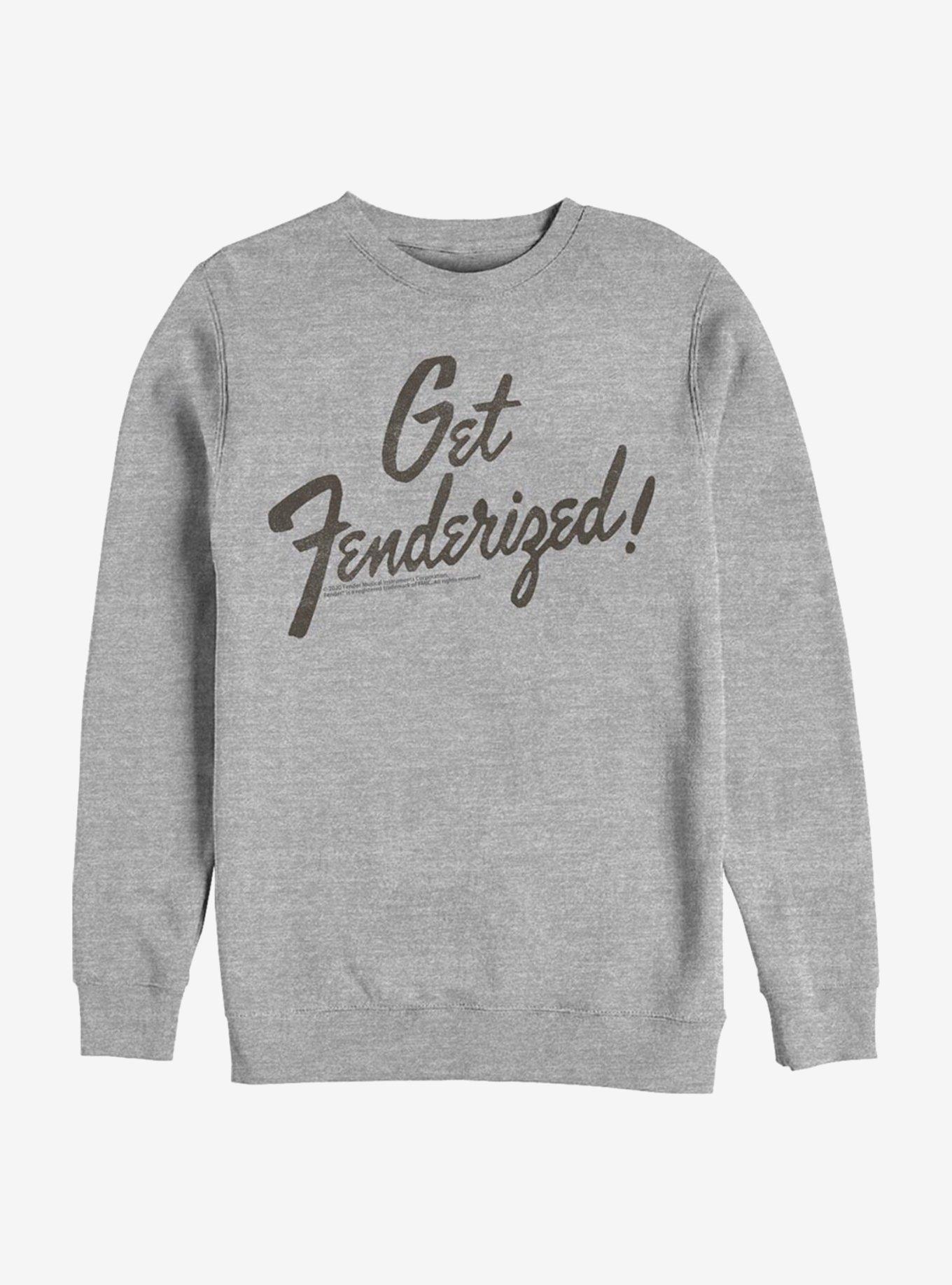 Fender Get Fenderized! Crew Sweatshirt, ATH HTR, hi-res