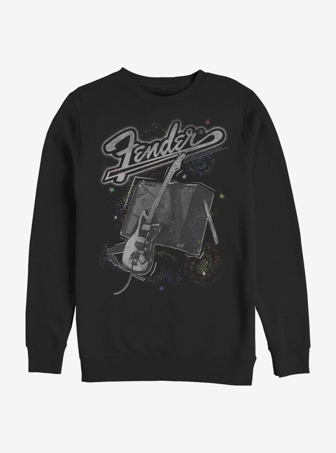Fender Space Fender Crew Sweatshirt, BLACK, hi-res