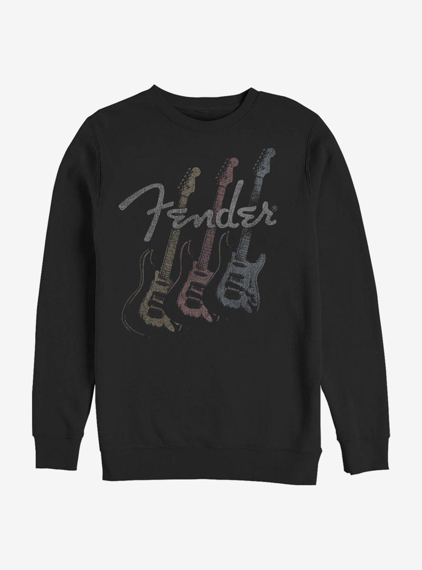 Fender Triple Fret Crew Sweatshirt, BLACK, hi-res