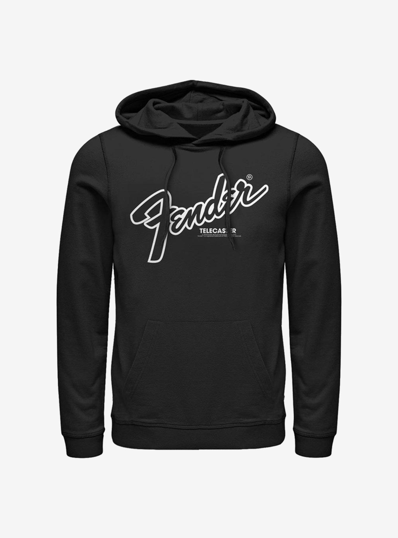 Fender Logo Hoodie, BLACK, hi-res