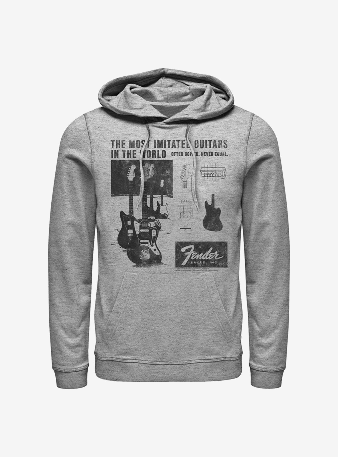 Fender Litho Ad Hoodie, ATH HTR, hi-res