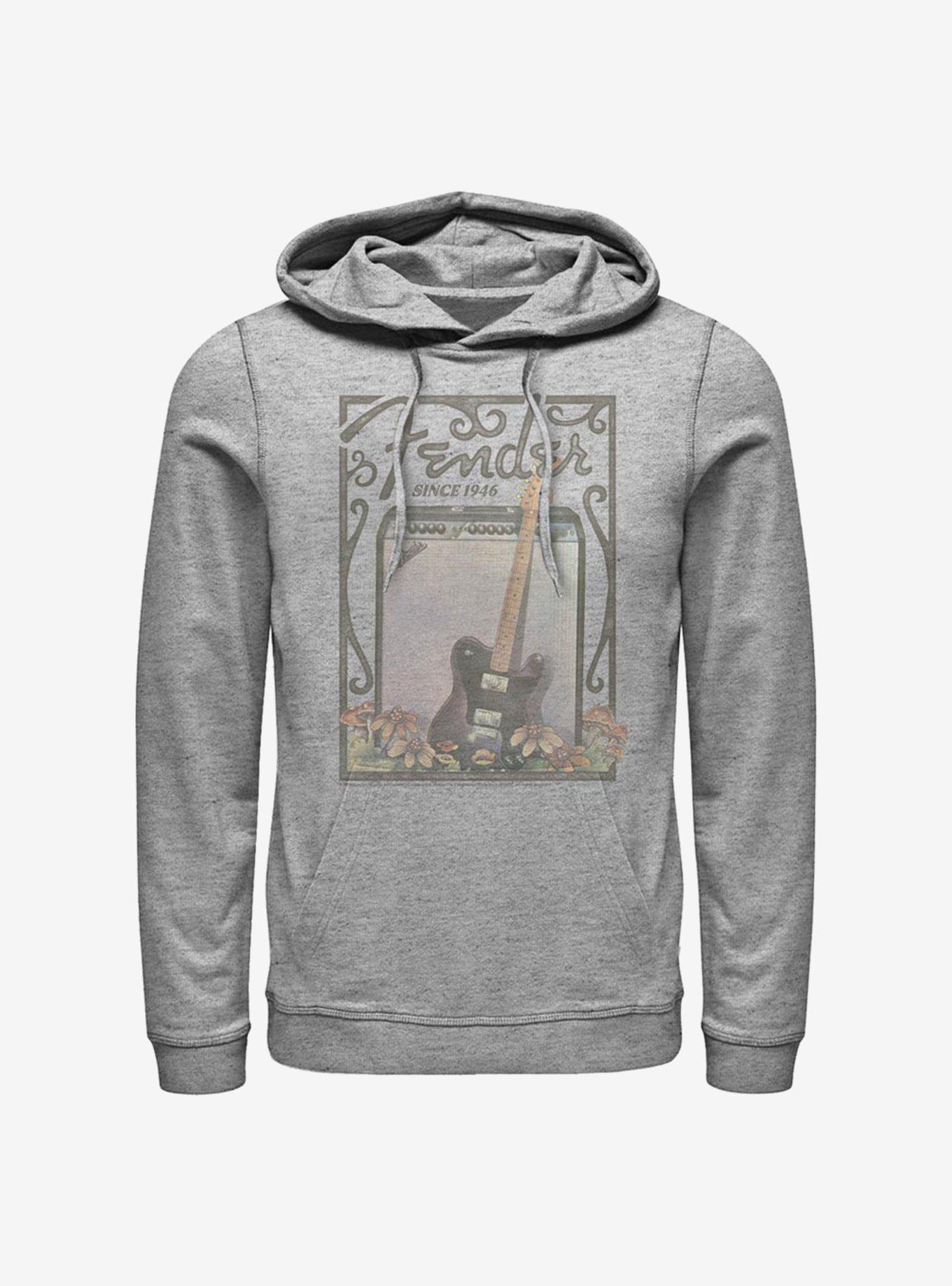 Fender Retro Poster Hoodie, ATH HTR, hi-res