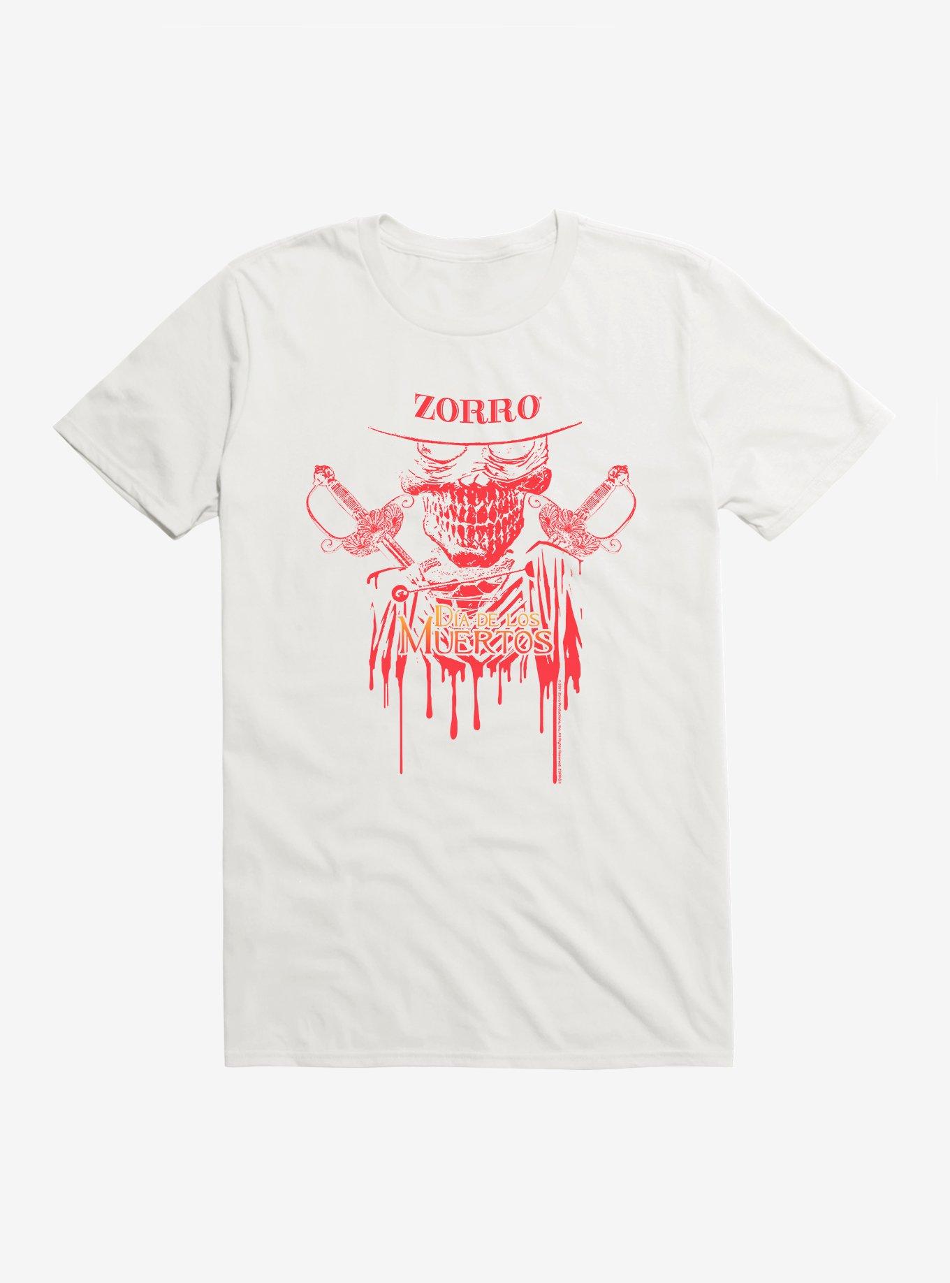 Zorro Dia De Los Muertos T-Shirt, , hi-res