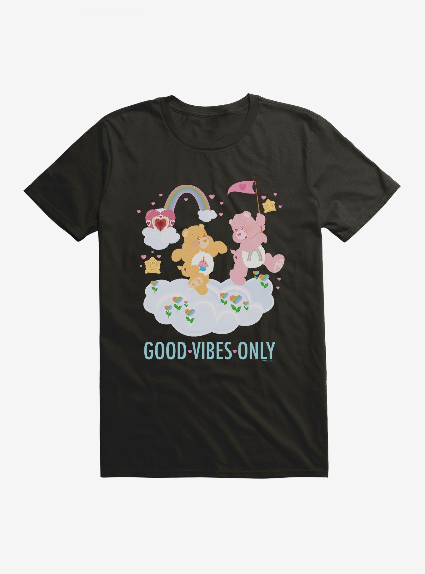 Care Bears Birthday Bear & Cheer Bear Good Vibes Only T-Shirt, , hi-res