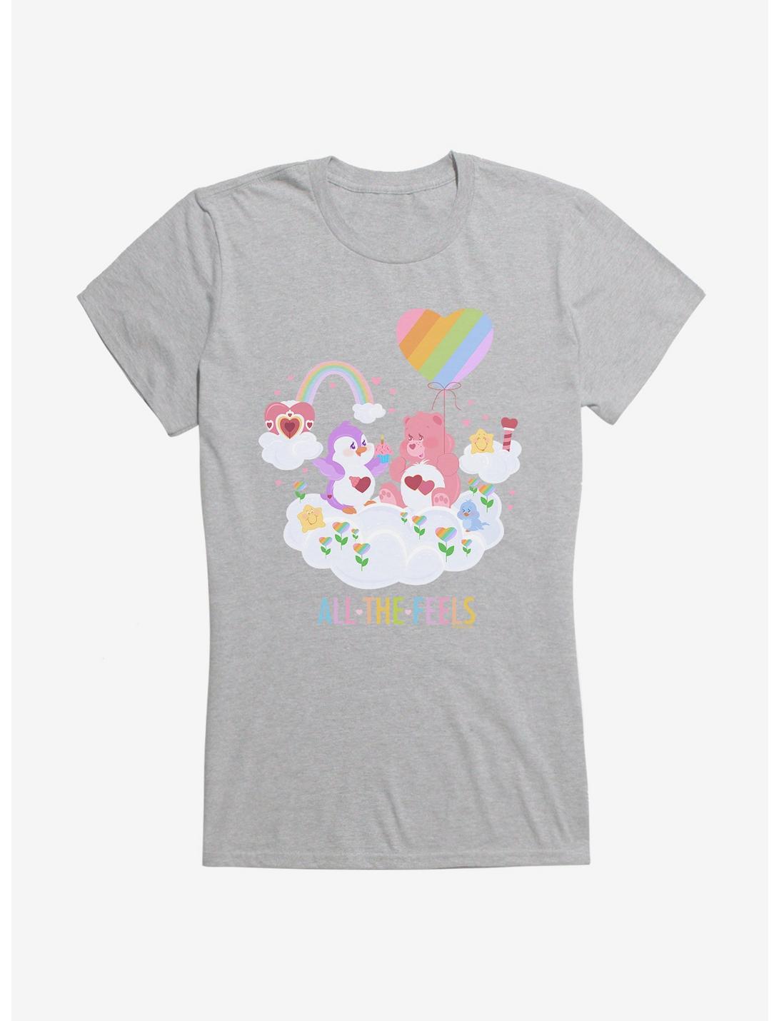 Care Bears All The Feels Heart Girls T-Shirt, HEATHER, hi-res