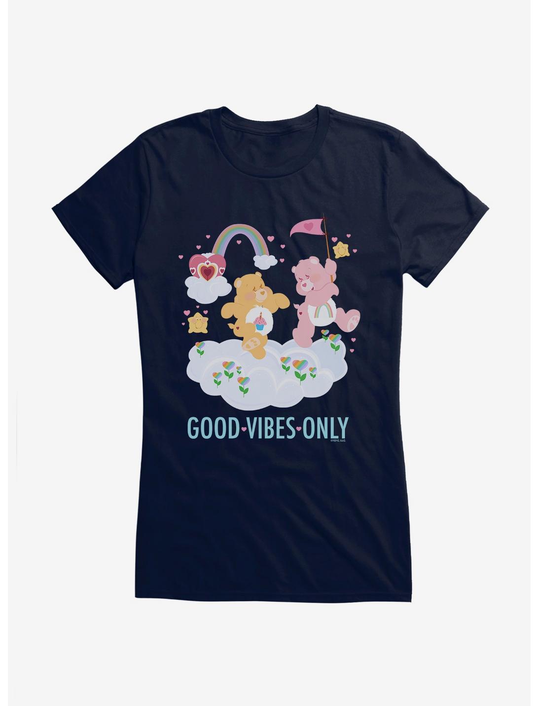 Care Bears Birthday Bear & Cheer Bear Good Vibes Only Girls T-Shirt, , hi-res
