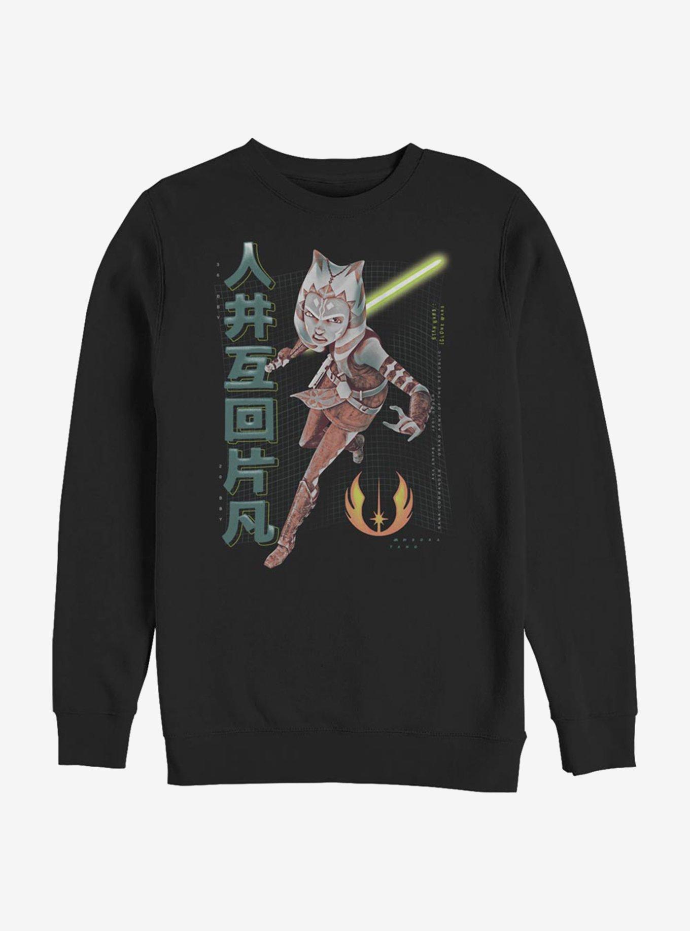 Star Wars The Clone Wars Ahsoka Meta Crew Sweatshirt, BLACK, hi-res