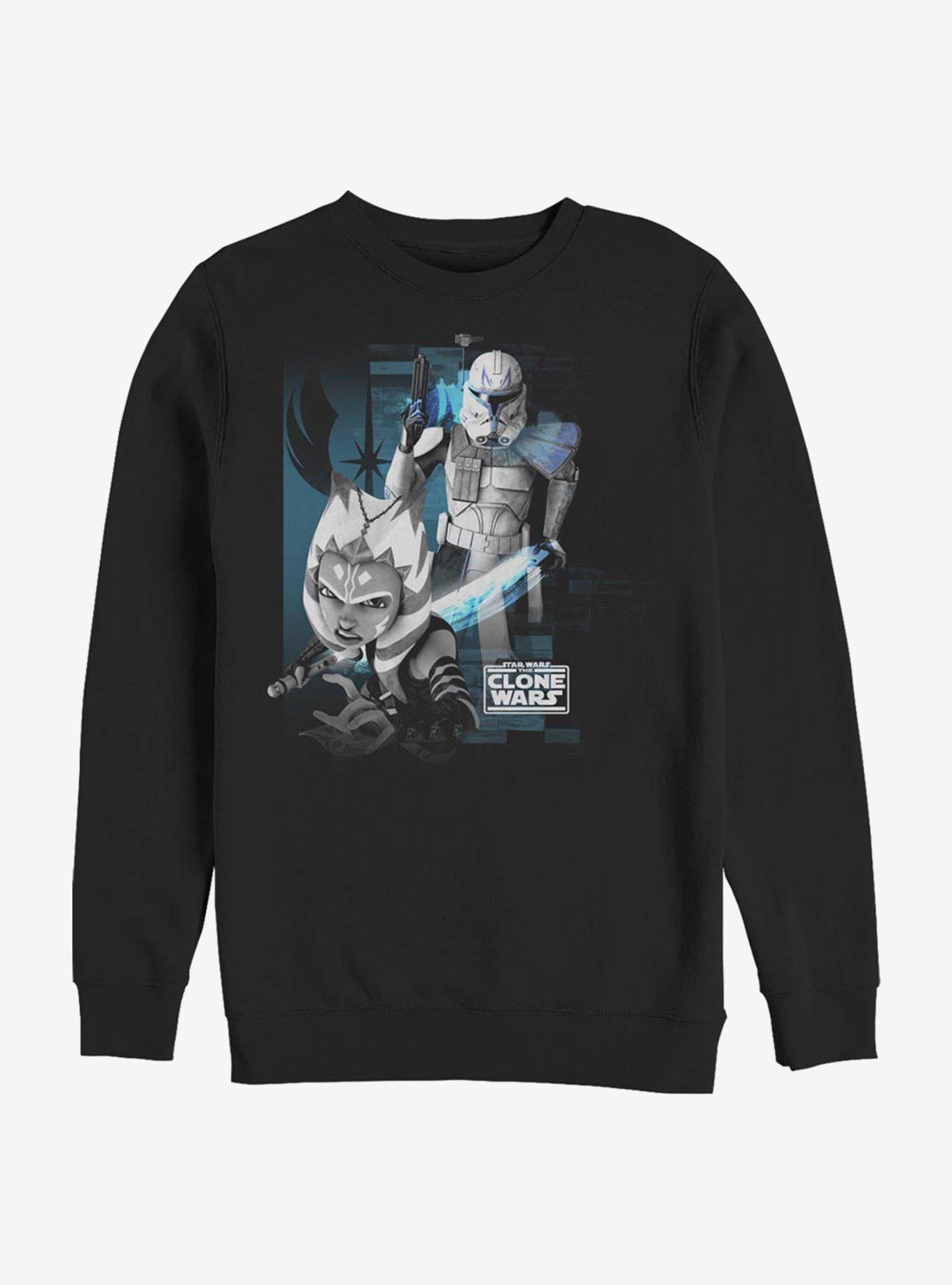 Star Wars The Clone Wars Team Blue Crew Sweatshirt, , hi-res