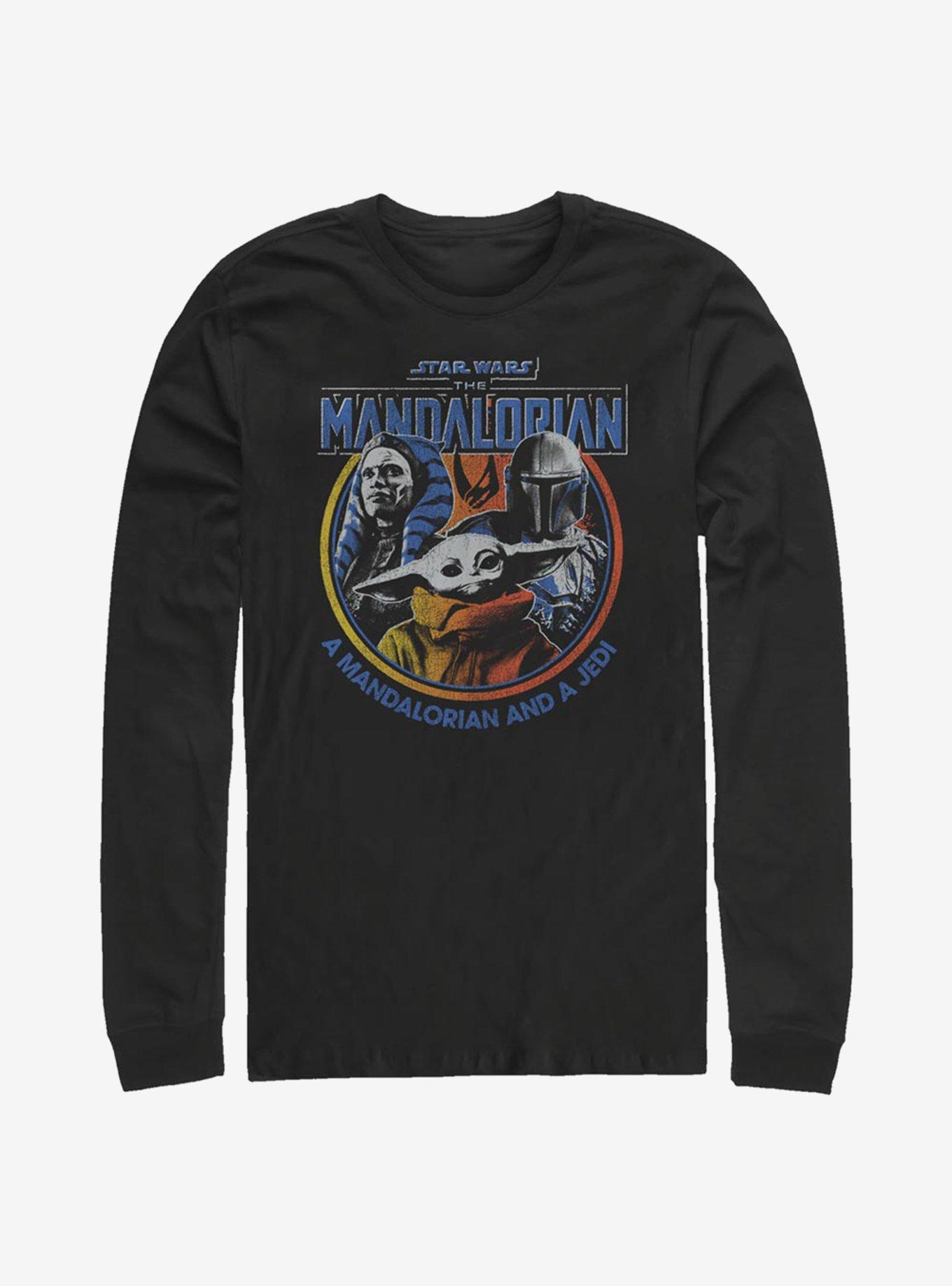 Star Wars The Mandalorian Retro Bright Long-Sleeve T-Shirt