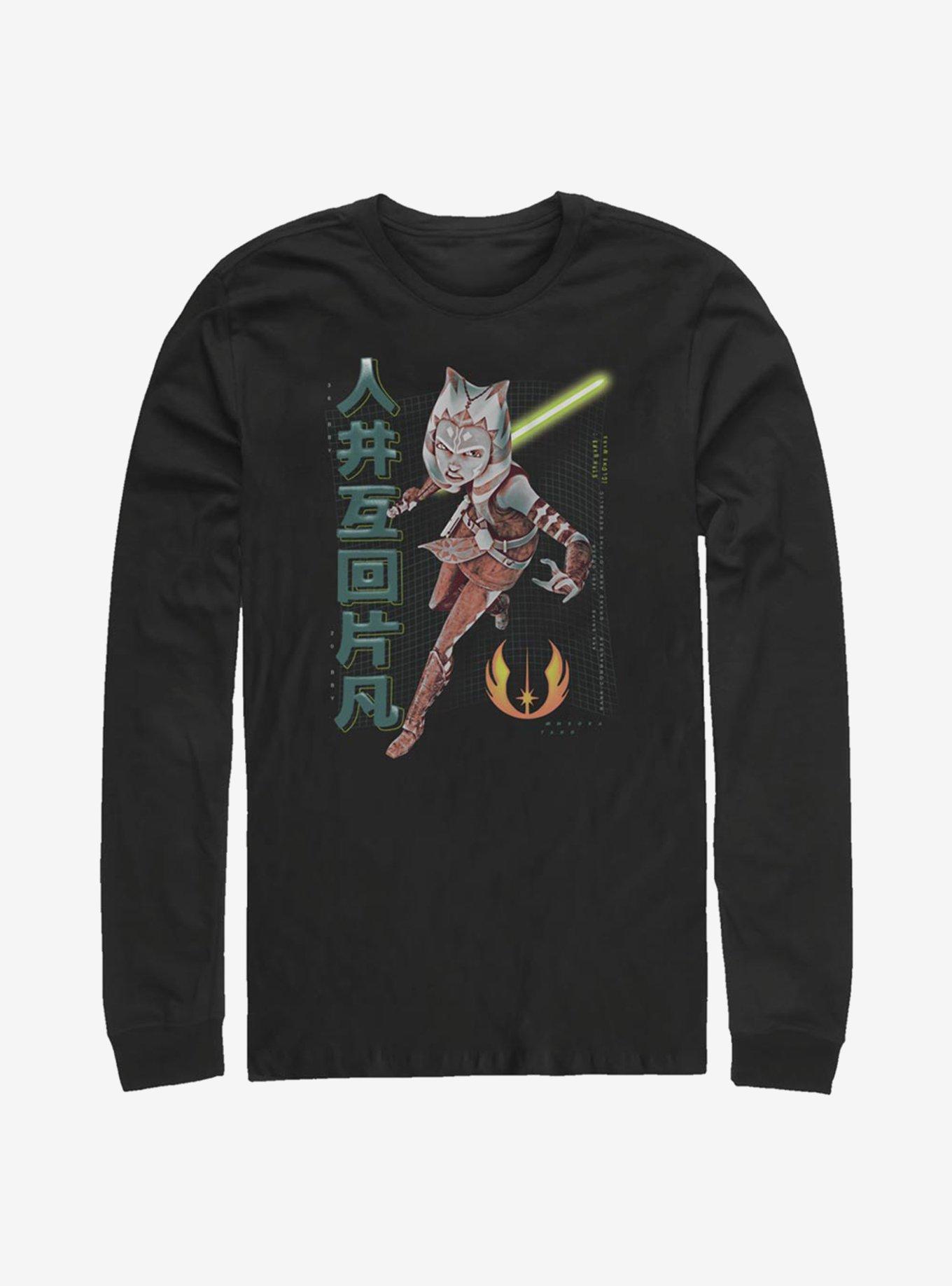 Star Wars The Clone Wars Ahsoka Meta Long-Sleeve T-Shirt, BLACK, hi-res