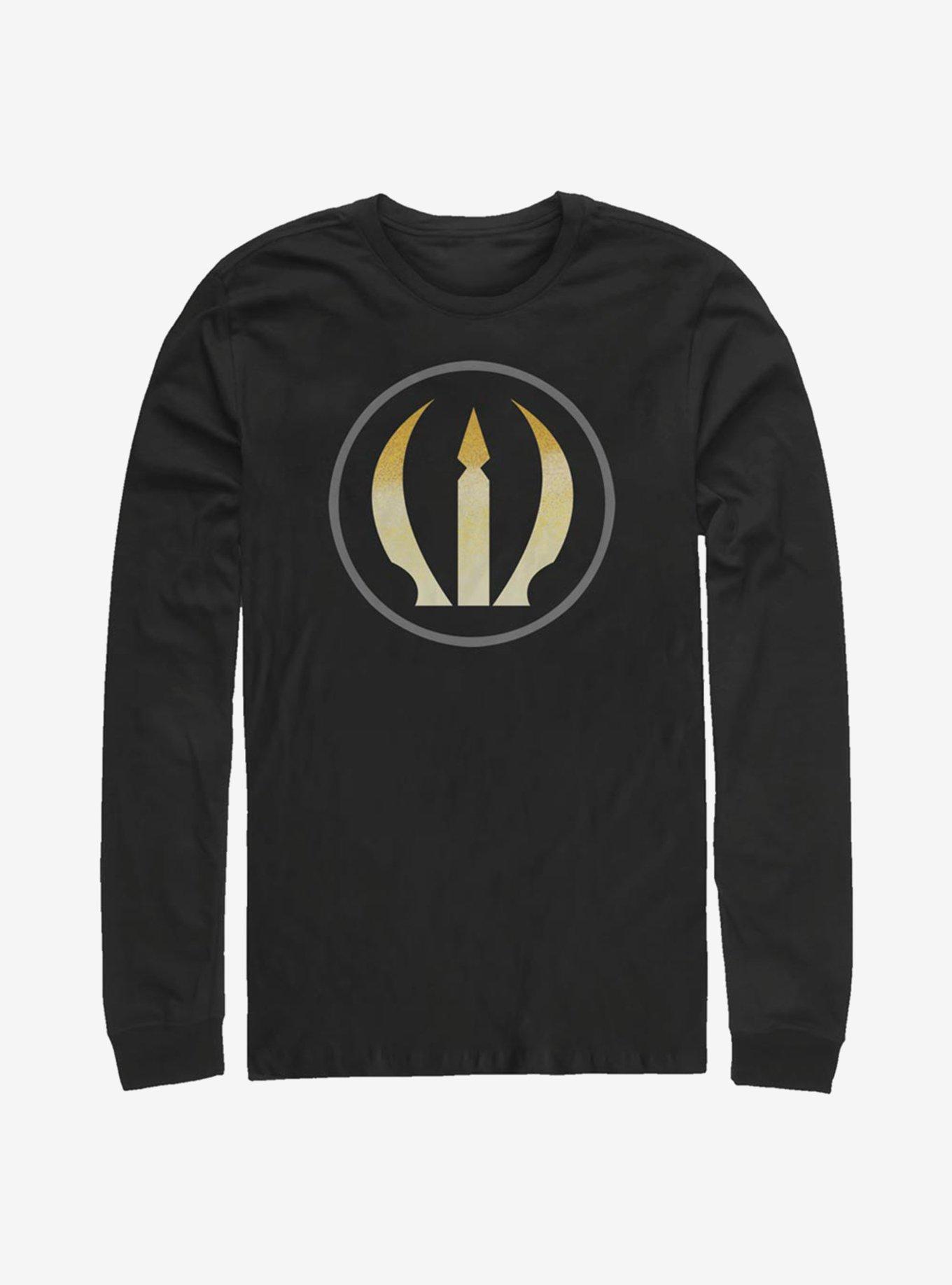 Star Wars The Clone Wars Deathwatch Ensignia Long-Sleeve T-Shirt, BLACK, hi-res