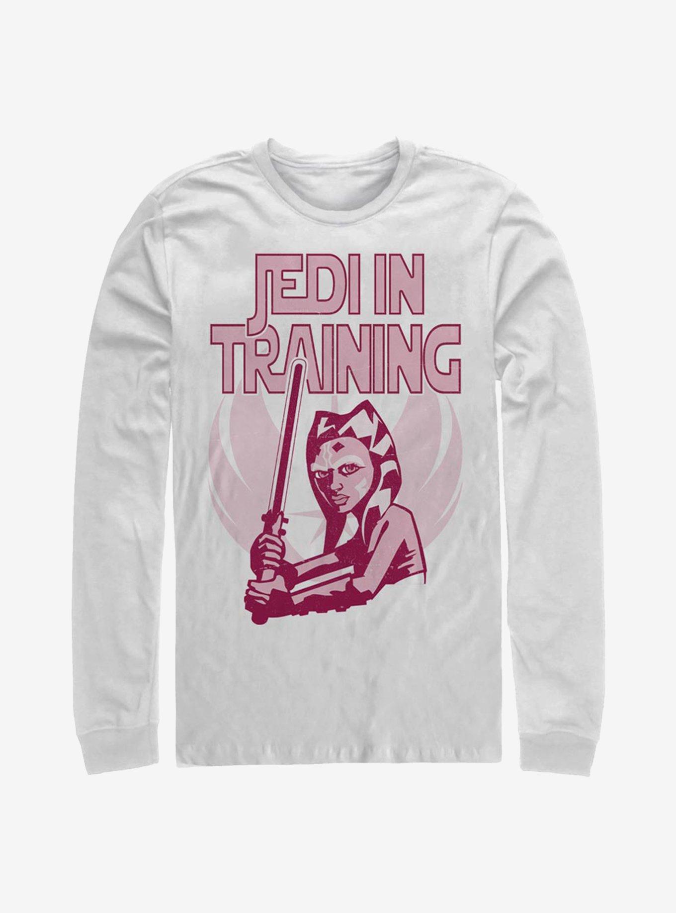 Star Wars The Clone Wars Jedi In Training Long-Sleeve T-Shirt, WHITE, hi-res