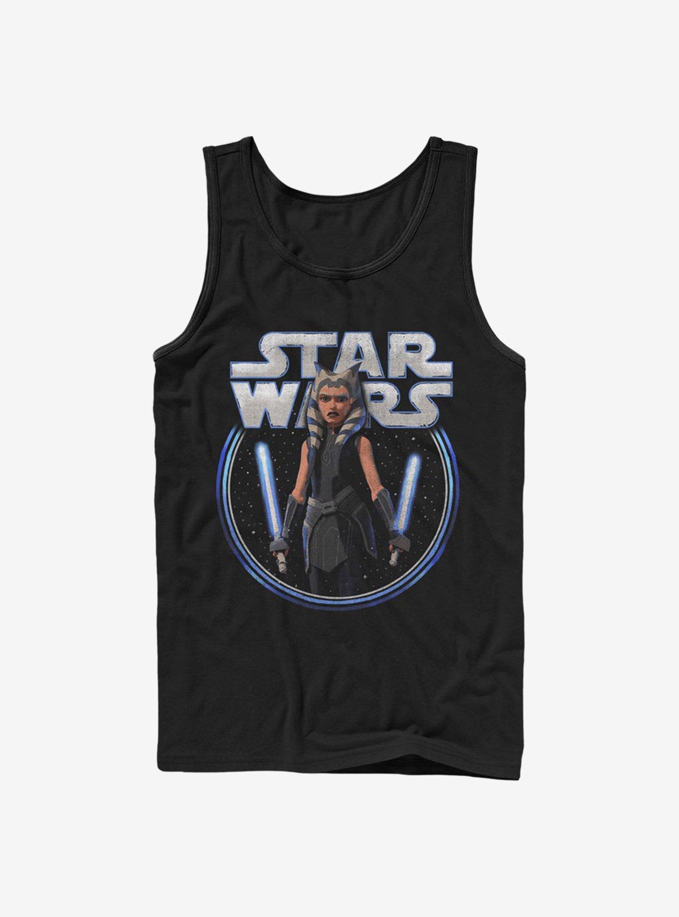 Star Wars: The Clone Wars Ahsoka Stars Tank Top, BLACK, hi-res