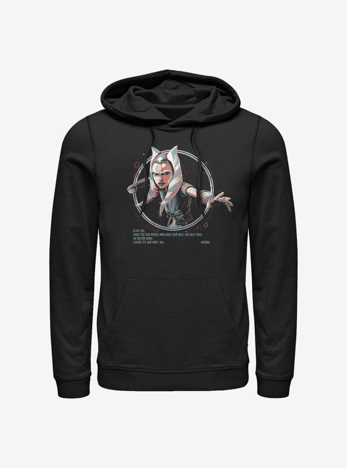 Star Wars: The Clone Wars Ahsoka Just Who I Am Hoodie, BLACK, hi-res